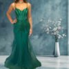 GREEN BEADED DRESS