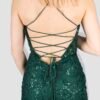 GREEN Fishtail Laceback Dress
