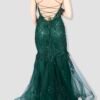 GREEN Fishtail Laceback Dress