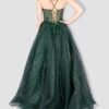 Laceback Glitter Ballgown