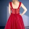 STYLE NUMBER : DD-2644 17 RED A-line or styled off the shoulder