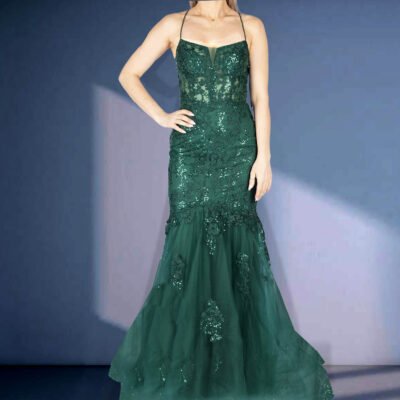 Mermaid Dress Lace Back