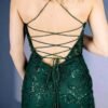 GREEN Fishtail Laceback Dress