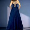 STYLE NUMBER : DD-1902 9 NAVY Elegant Lace Pattern Dress
