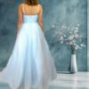 STYLE NUMBER : DD-1221 7 SKY BLUE Rushed Top Ballgown Dress