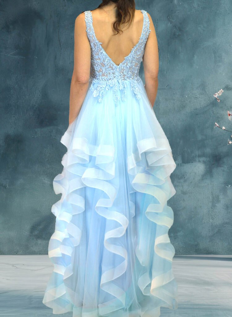 Fonthill Road Prom Dresses 40 Ruffled Ballgown V-Neck