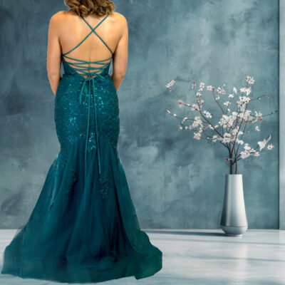 Mermaid Lace Back Dress