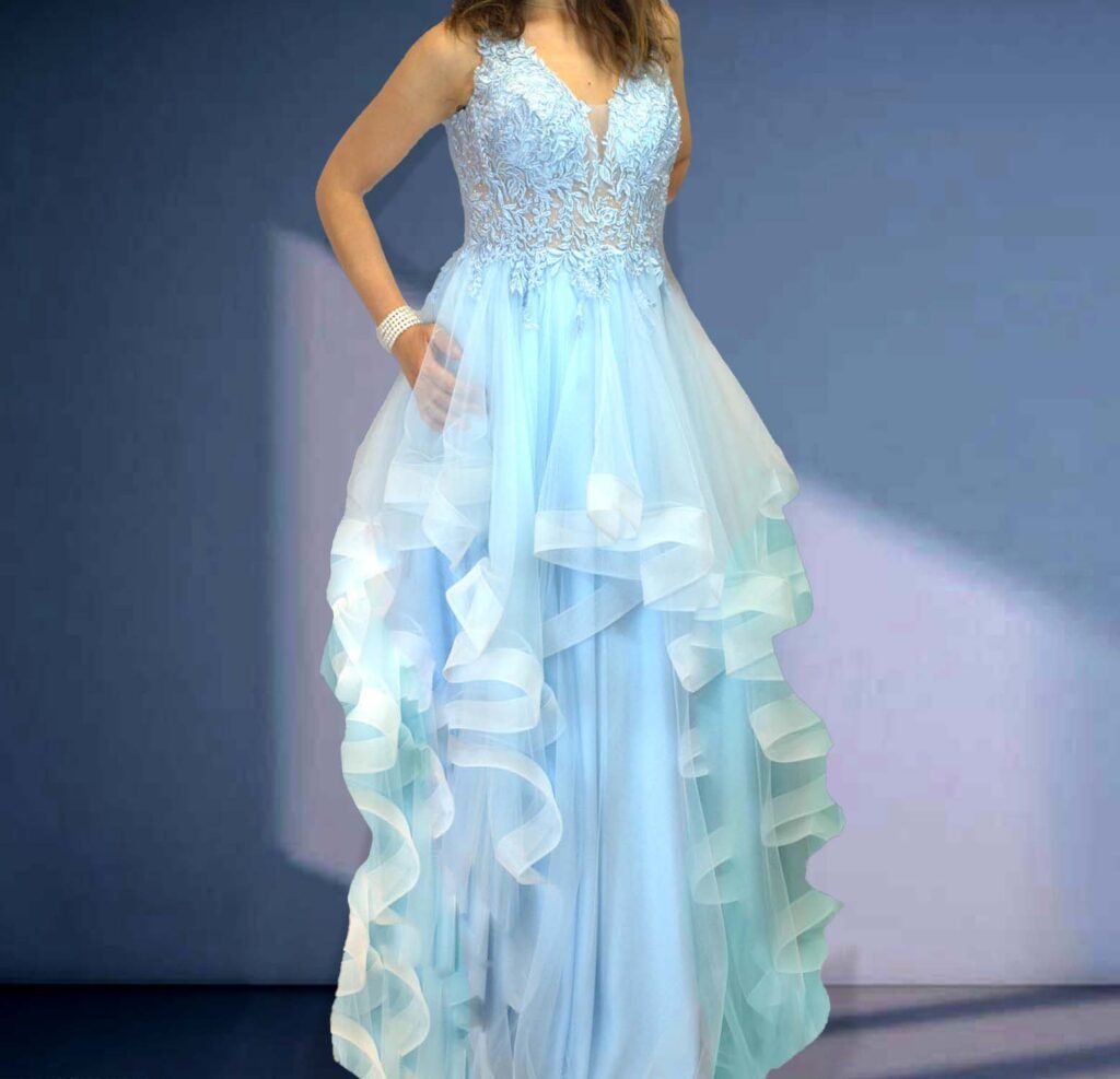 Fonthill Road Prom Dresses 39 Ruffled Ballgown V-Neck