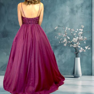 Elegant Spaghetti Strap Ballgown